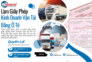 Giấy phép kinh doanh vận tải bằng ô tô