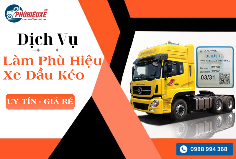 phù hiệu xe đầu kéo