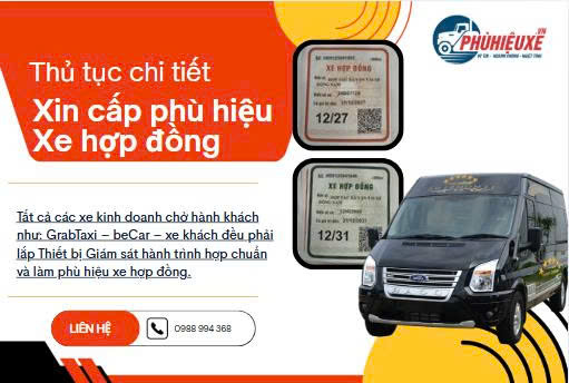 Phù hiệu xe hợp đồng