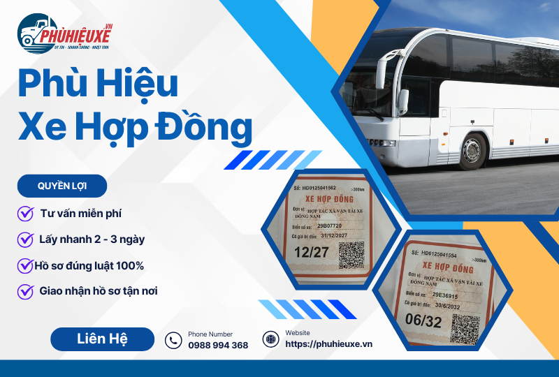 Phù hiệu xe hợp đồng