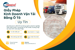 Giấy phép kinh doanh vận tải bằng ô tô