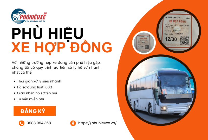 Phù hiệu xe hợp đồng