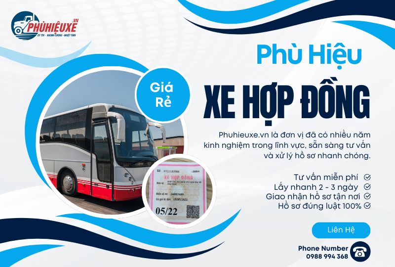 Phù hiệu xe hợp đồng