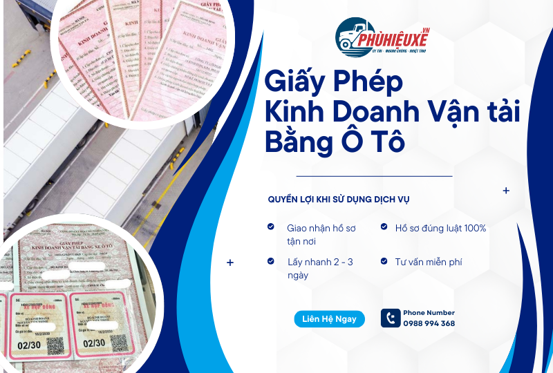 Giấy phép kinh doanh vận tải bằng ô tô