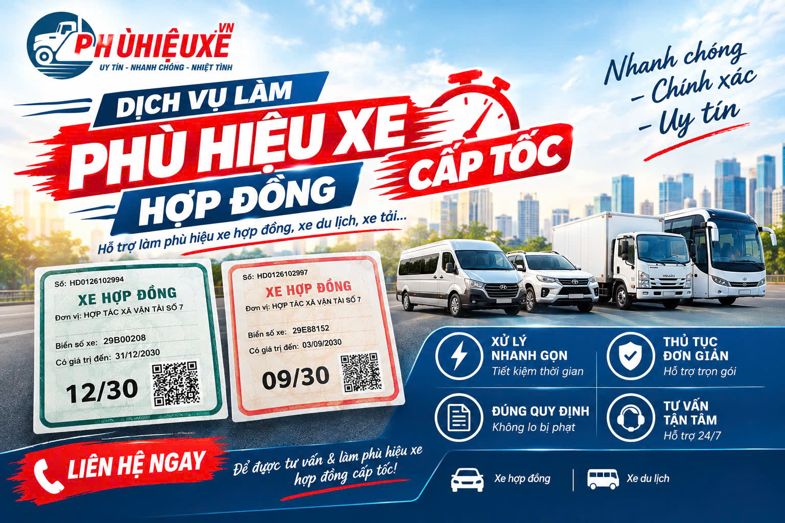 Phù hiệu xe hợp đồng